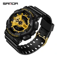 sanda fashion relogio masculino multifunction sports watch trend led electronic mens watches 50m waterproof automatic calendar