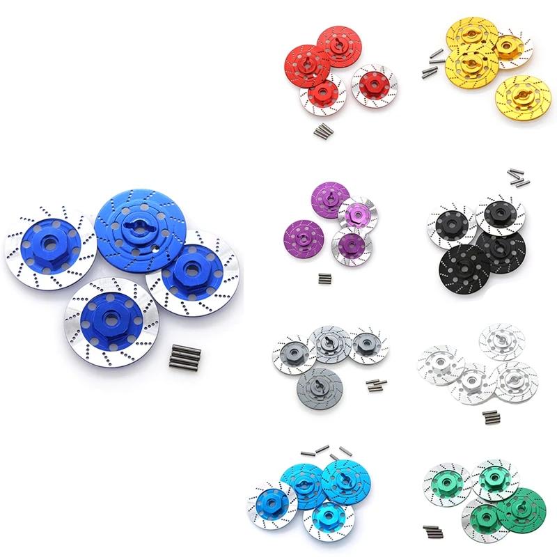 

4 шт. металлический тормозной диск колесный обод металлический шестигранный адаптер 12 мм для 1/10 Sakura D4 On-Road Racing RC автозапчасти