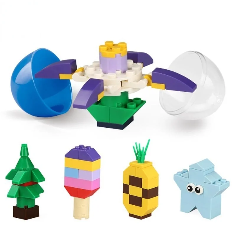 

12 In 1 Children's Educational Assembling Toys Small Particles Assembling Blocks Ever-changing Small Capsules Gift