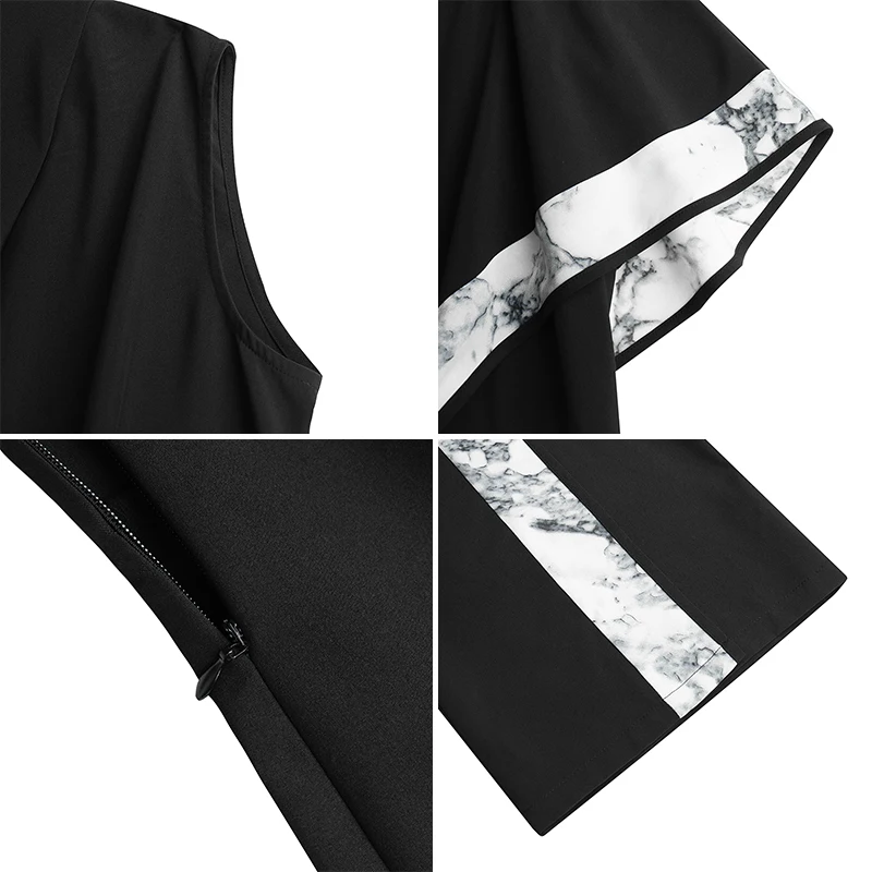 

Women Summer Playsuits VONDA Wide Leg Pants Long Trousers Palazzo Ladies One Shoulder Playsuits Short Sleeve Print Jumpsuits 5XL