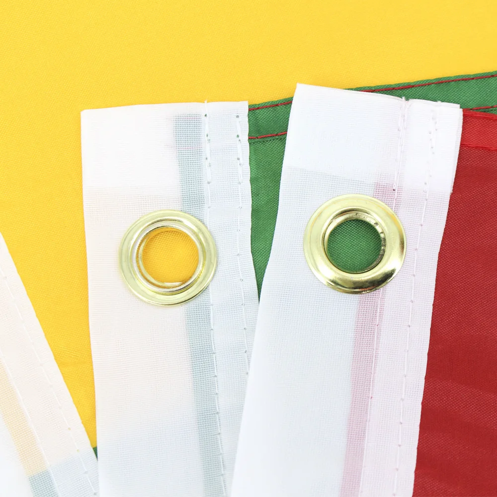 Высокое качество полиэстер материал 90*150 см Боливии красный желтый и зеленый