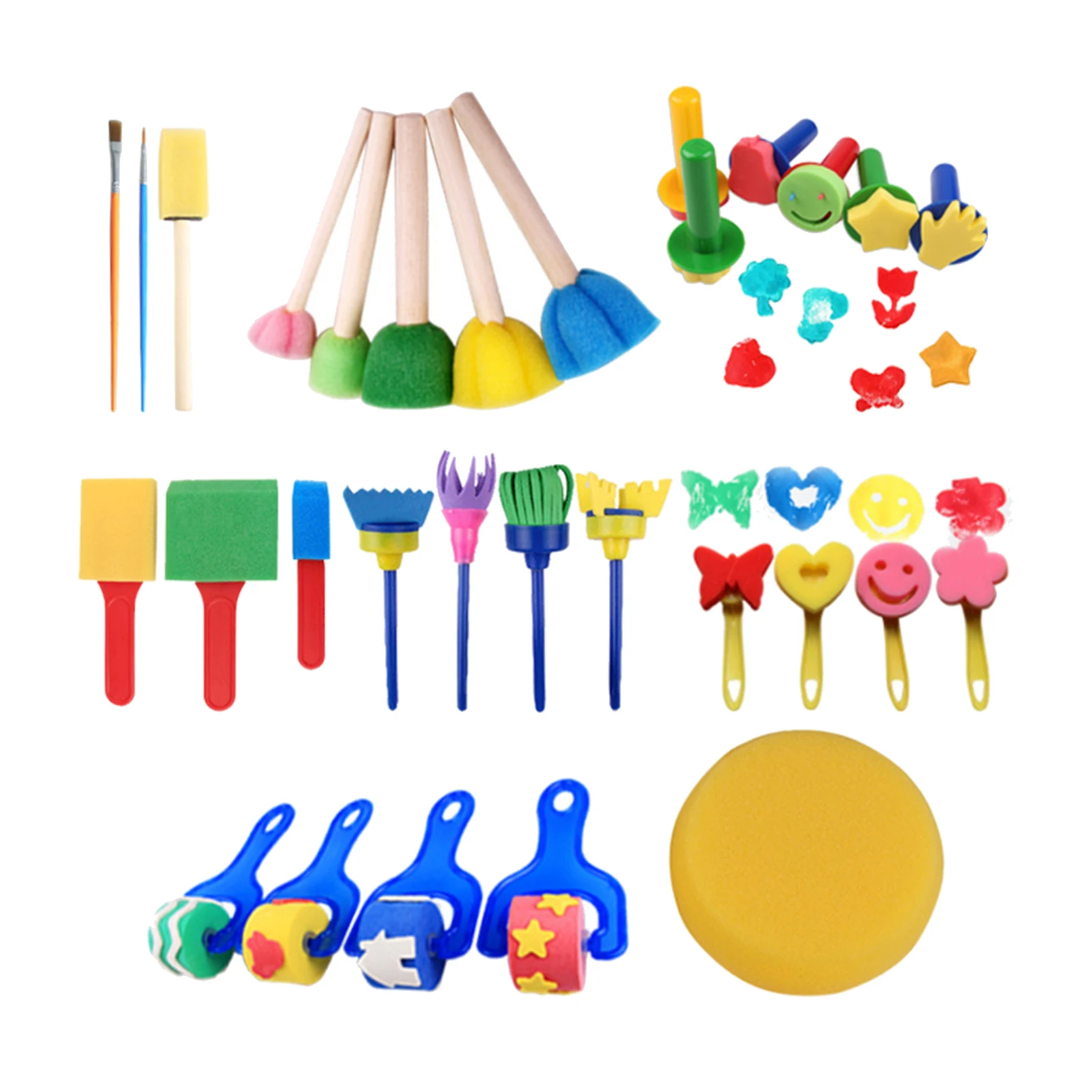 

Washable Educational Toys Sponge Seal Painting for Children Early Learning