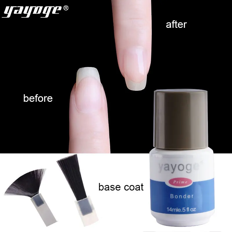 

Yayoge 1pcs 14ml base coat UV Gel Nail Primer Acrylic lasting bonder odorless base Coat Top Coat for gel polish art lacquer