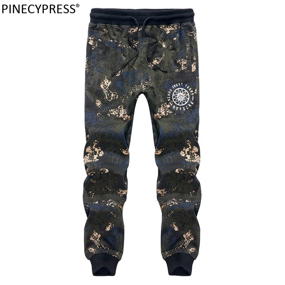 

Camouflage Big Size L-8XL Men Casual Cotton Elastic Waist Printing Male Khaki Fashion Spring Autumn Ankle Banded Man Pants