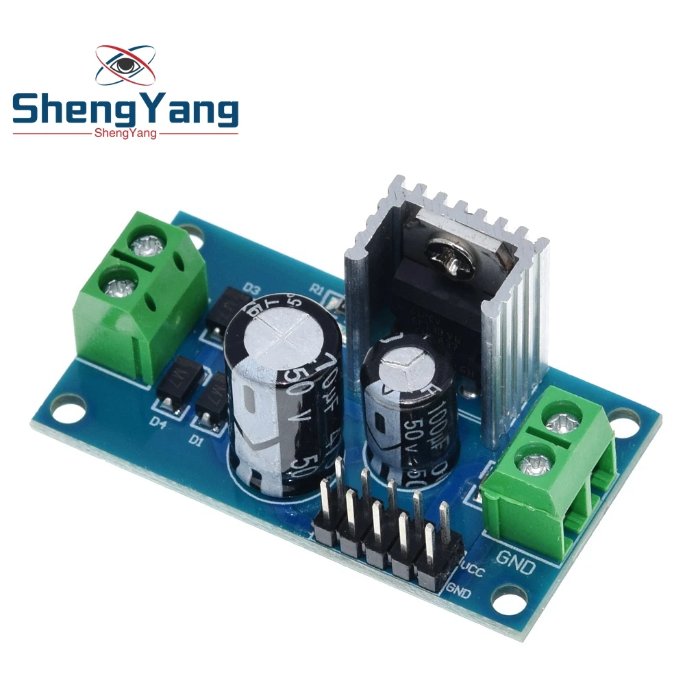 ShengYang AC / DC 12V 1.5A регулятор напряжения фильтр выпрямитель модуль L7812 понижающий