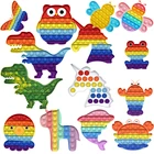 Новый популярный Рождественский пузырьковый фиджет с сенсорными элементами, специальные потребности, Сжимаемый Забавный динозавр, Сова, игрушки для снятия стресса