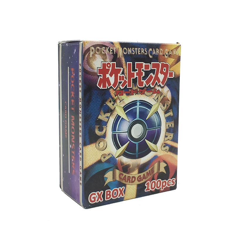 100pcs1box Tomy Pokemon, 300 шт., GX EX, чехол для флэш-карт, EX, 3D версия, Классическая клетчатая флеш-карта Pokemon, коллекционная Подарочная игрушка для детей - Цвет: 100pcs1box