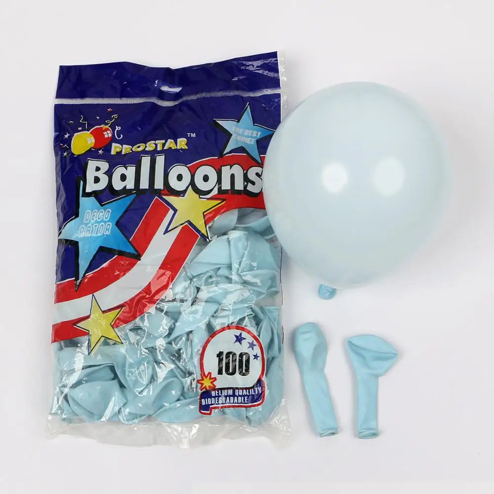 Macaron blue 100 шт./лот латексные шары Макарон 5 дюймов разноцветные шары для дня рождения, вечерние, свадебные, Валентина, грандиозные украшения - Цвет: Macaron blue