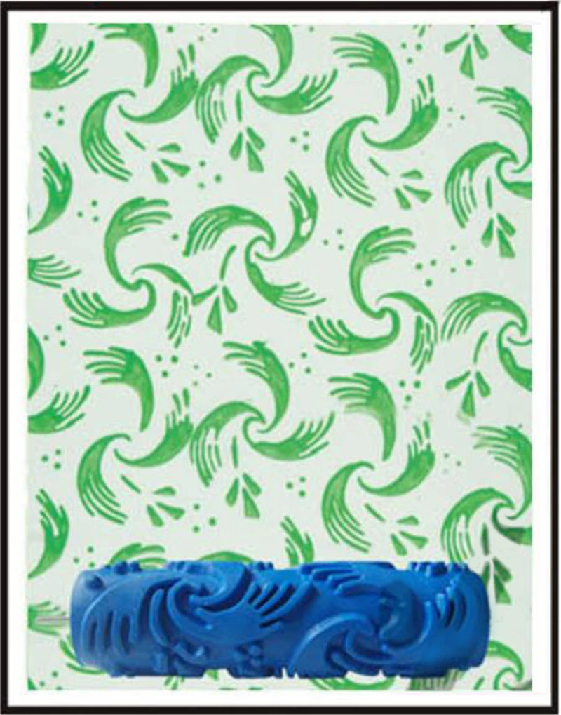 27 шаблонов для украшения стен краска 7 дюймов резиновый ролик щетка головка без