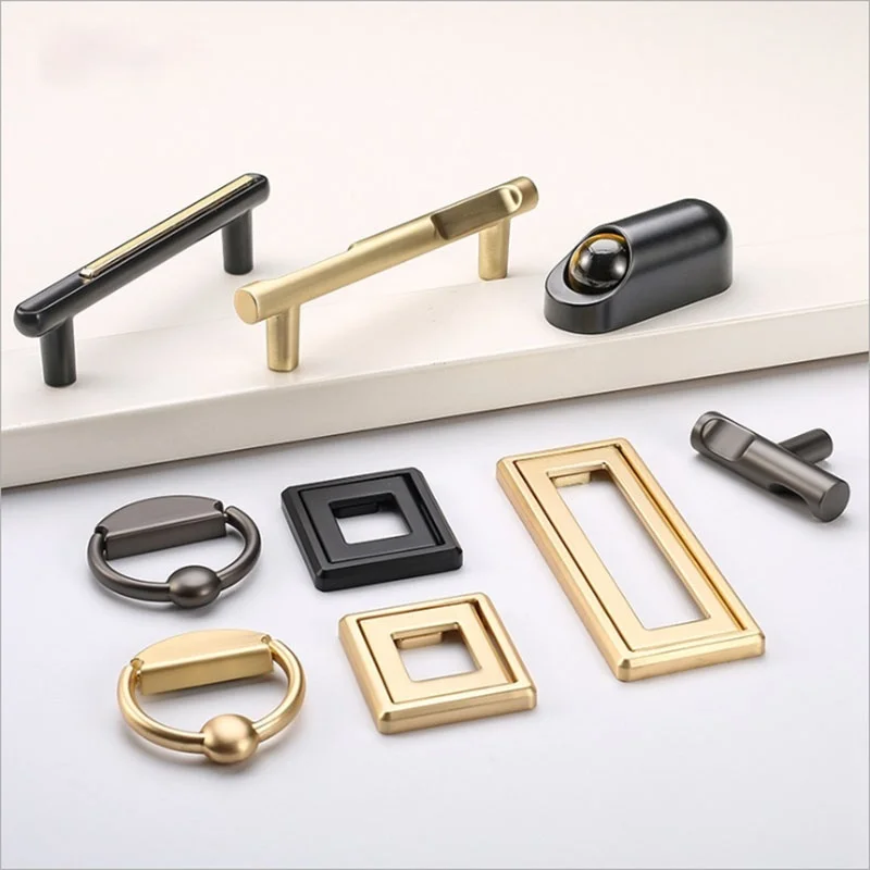 

Handles for Cabinets and Drawers Modern Light Luxury Furniture Handle Zinc Alloy Wardrobe Drawer Fashion Kitchen Cabinet Handles