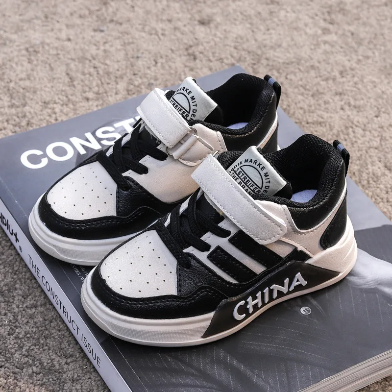 

Children Sports Shoes 2021 Spring Fashion Kids Sneakers Boys Girls Leather Breathable Running Shoes School Tennis Training Shoes