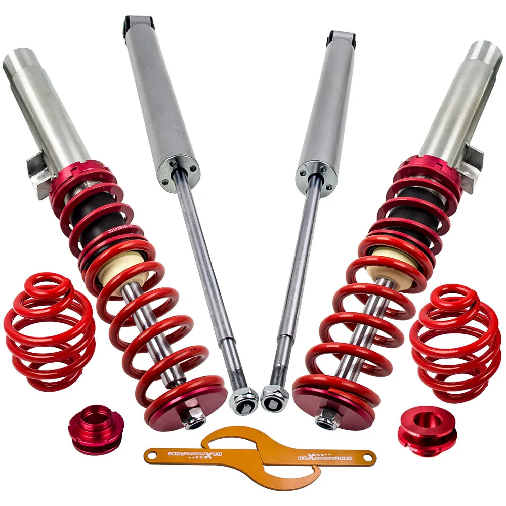 Coilovers Adj. Набор подвесок для BMW E46 3 Series 1998 2006 Красный 320 323 325 328 330 Touring|coilover suspension