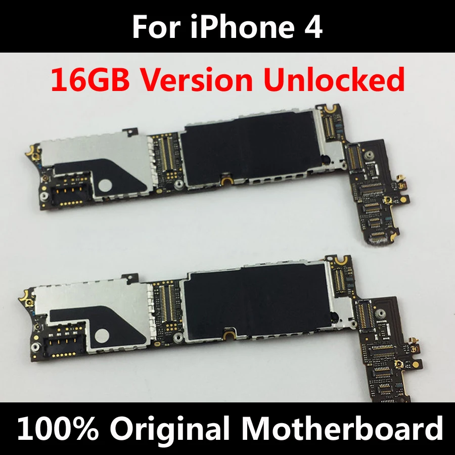 Оригинальная разблокированная полностью Рабочая материнская плата для iPhone 4 с чипами материнская плата для iPhone 4 материнская плата 8 ГБ/16 ГБ/32 ГБ
