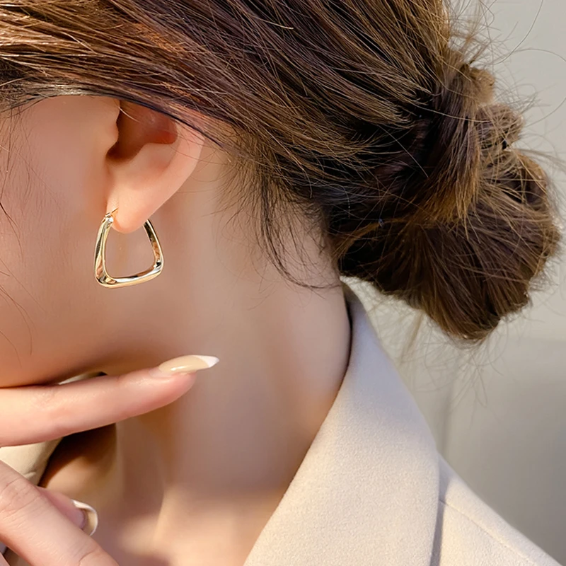 Южнокорейские модные элегантные высококачественные металлические квадратные