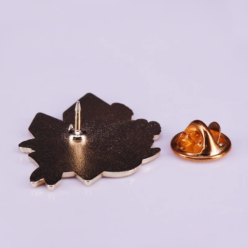 Брошь с кристаллами в виде Луны и цветка | Украшения аксессуары