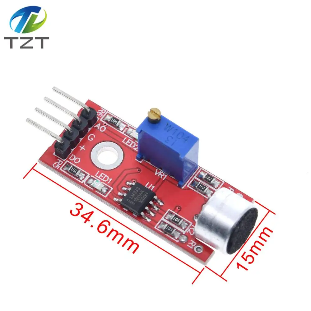 TZT телефон микрофон датчик обнаружения модуль для arduino AVR PIC Высокочувствительный