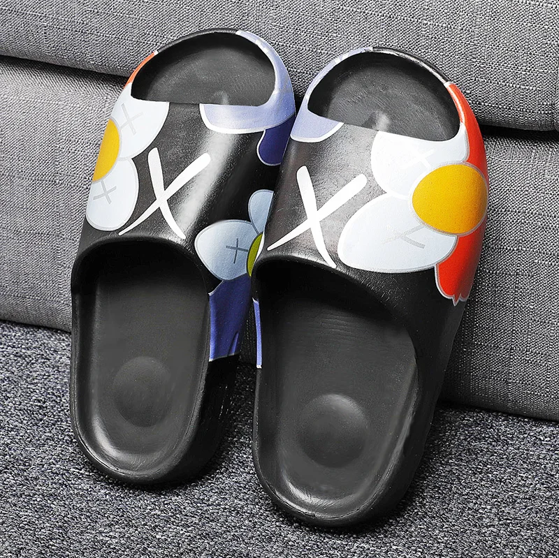 

2021 Summer New Couple Slippers Female One-step Personality Sandals and Slippers Men