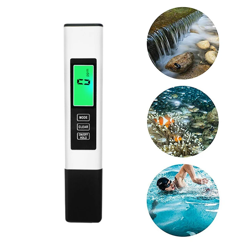 Цифровой измеритель TDS и EC PPM 3 в 1 Тестер чистоты воды виде ручки фильтр для