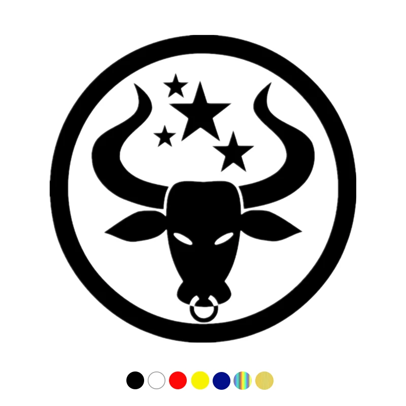 CS-10500# наклейки на авто Знак зодиака Телец водонепроницаемые машину наклейка для