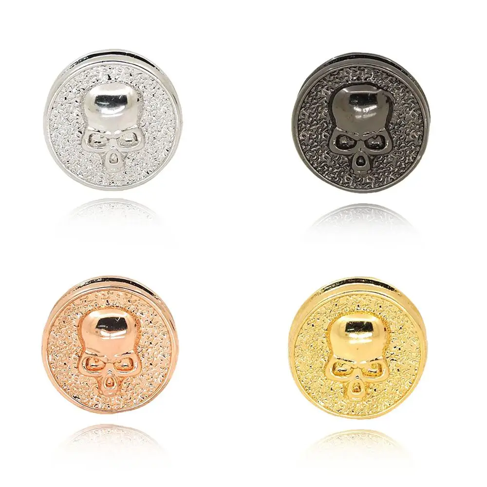 16 м круглый череп cz микро проложить медные циркониевые бусины DIY браслет