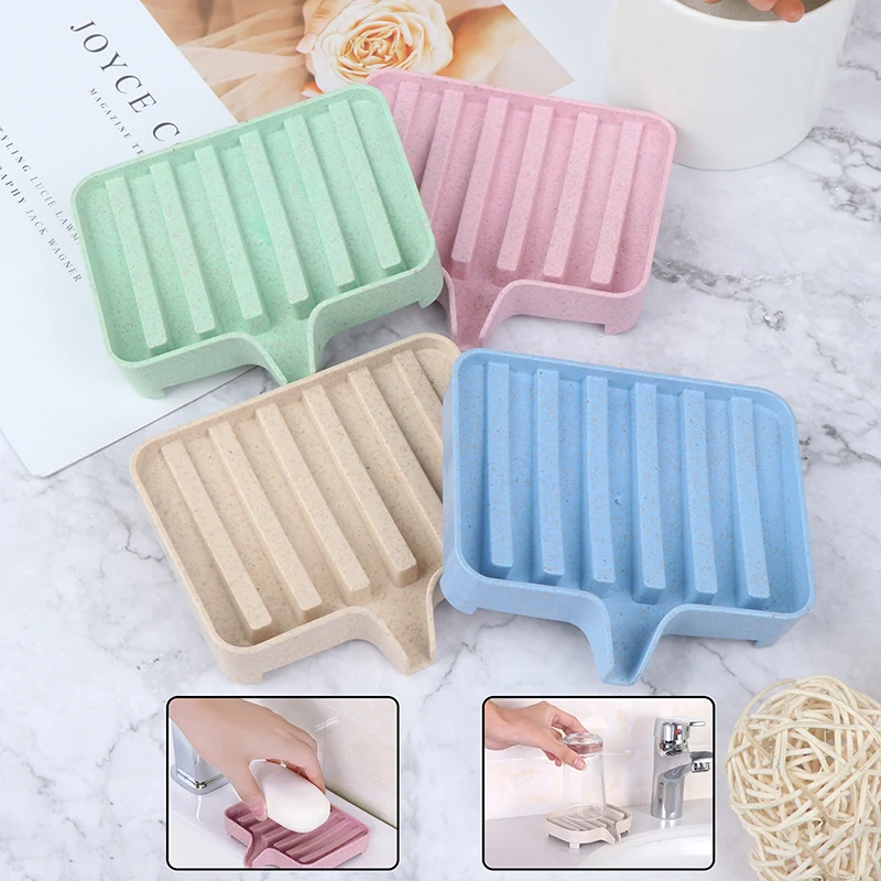 

Bathroom Draining Soap Box Drainage Soap Dish Storage Box Kitchen Tub Sponge Storage Cup Rack Soap Holder Draining Set