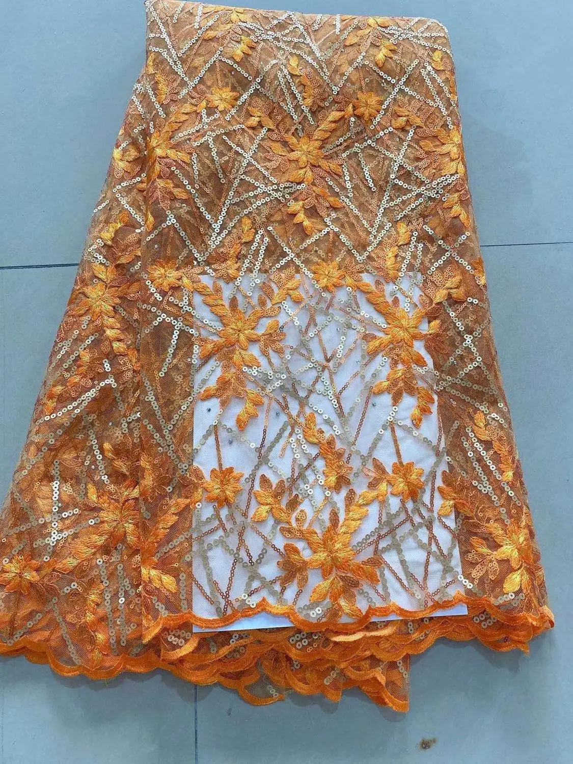 2020 Высококачественная нигерийская кружевная ткань с вышивкой и блестками