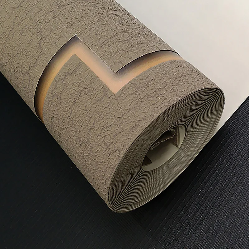 

Sound insulation and noise reduction Suede velvet TV background Light luxury 3D thickening modern minimalist non-woven wallpaper