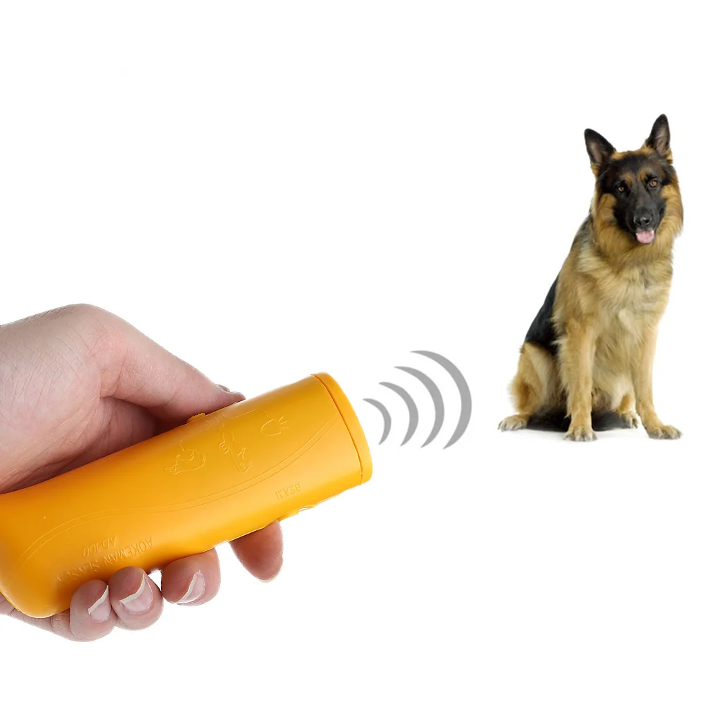 

3 in 1 Ultrasonic Anti Bark Stop Barking Dog Training Repeller Control