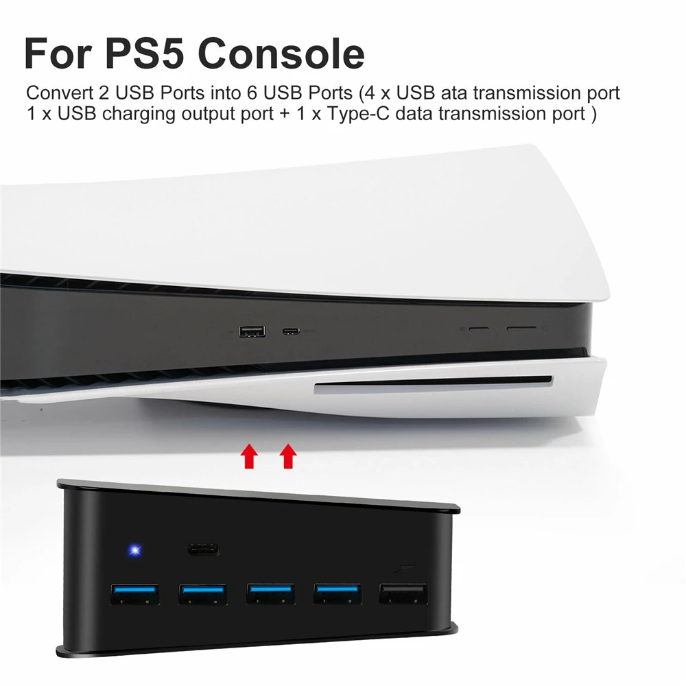 Адаптер-удлинитель для консоли Sony Playstation PS5 PS4 Pro 5 портов | Электроника