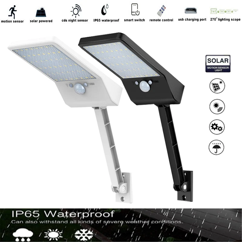 Солнечный светильник 48 Светодиодный с дистанционным управлением садовый