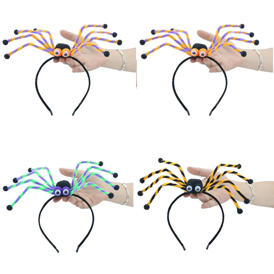 

Halloween Funny Spider Legs Headband Girls Hair Hoop Gift Cosplay Purim Party Photo Props Carnival Headwear Decor Accessories