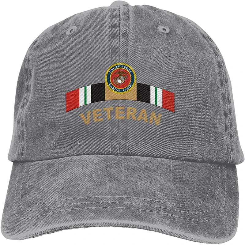 

Fashion Soft Marines Veteran Iraq Hat Gift Dad Hat Trucker Hat Cowboy Hat