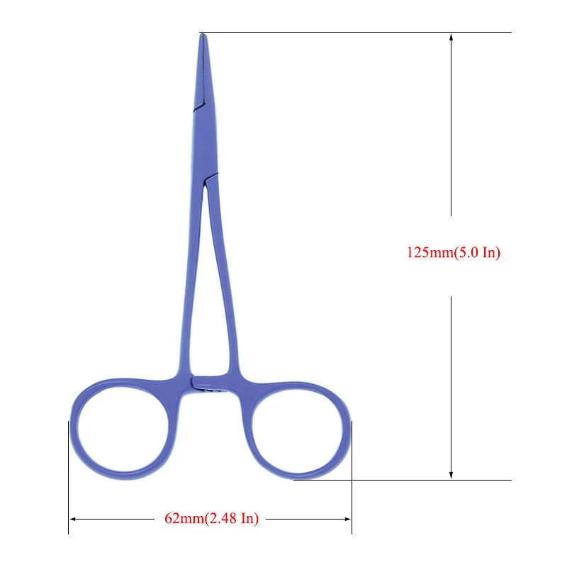 

12.5cm 1Pcs New Animals Straight Curved Trauma Shears Pets Hemostat Forceps Dog Grooming Surgical Scissors Cat Pet Clamps C0001A