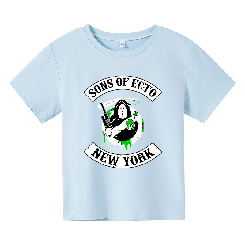 

Ghost Buster T-Shirts, Short Sleeve and Pure Cotton Movie Graphic T-shirts for boys and girls, 2021 Summer Children' Clothings