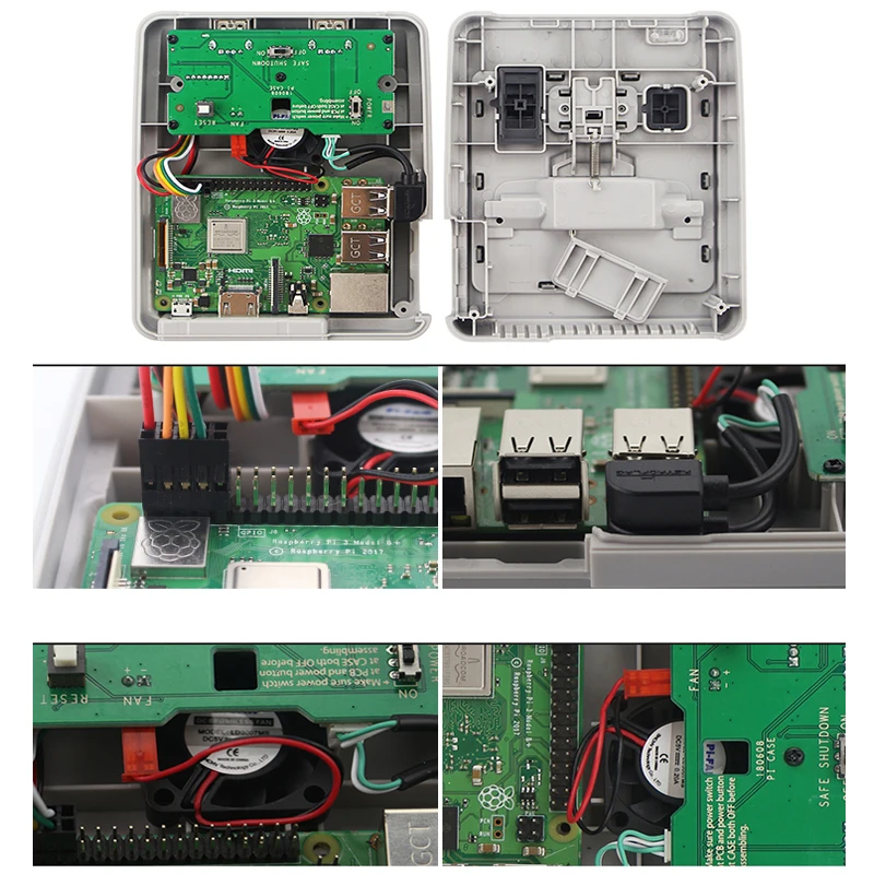 Игровой Комплект Raspberry Pi 3 Model B Plus+ блок питания+ sd-карта 32 ГБ+ кабель HDMI+ теплоотвод+ чехол NESPi Retropie 3B Plus