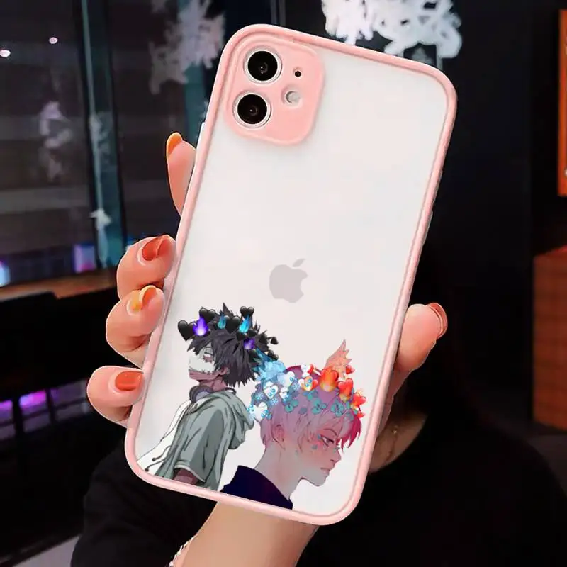 

My hero academia Phone Cases Matte For iPhone 12 Mini 11 Pro XR XS Max 7 8 Plus X Hard PC Back Cover