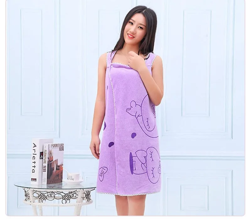 purple Новое банное полотенце s модное дамское пригодное для носки быстрое высыхание волшебное банное полотенце пляжное спа банные халаты банная юбка прямая поставка банное полотенце s - Цвет: purple