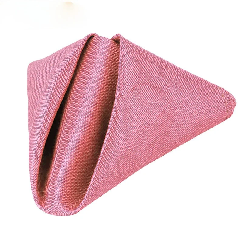 

10Pcs 30x30cm Polyester Table Napkins Multi Colors Restaurant Dinner Wedding Banquet Decor Supplies And Party Decoration