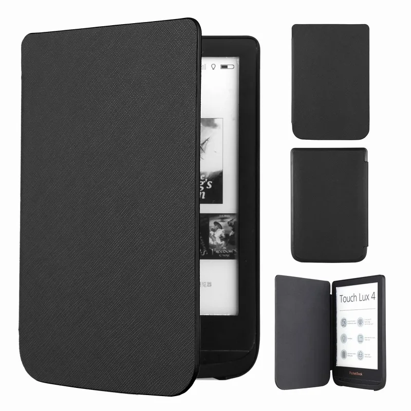 Умный чехол-книжка для Pocketbook 628 Touch Lux 5 pb628 606 616 627 632 4 тонкий кожаный чехол с