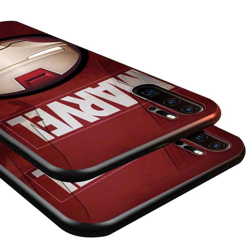 

Marvel cute Iron Man For Huawei P8 P9 P10 P20 P30 P40 P50 Lite E RU Pro 2017 2019 mini TPU Black Phone Case