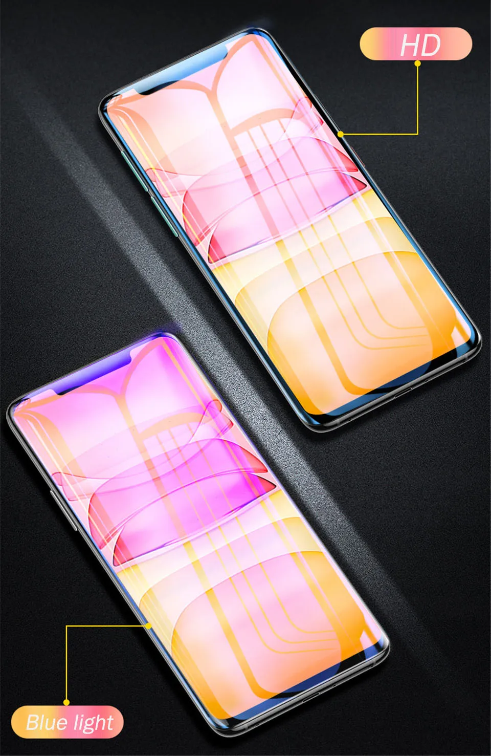 100D Curved Edge Full Cover Film For Huawei Mate 20 10 30 Lite Pro P Smart Nova 3i Screen Protector Hydrogel Film Not Glass