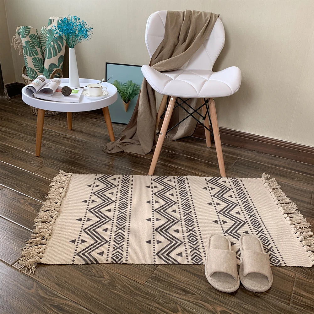 Ковер в скандинавском стиле для гостиной хлопковый кухонный коврик с