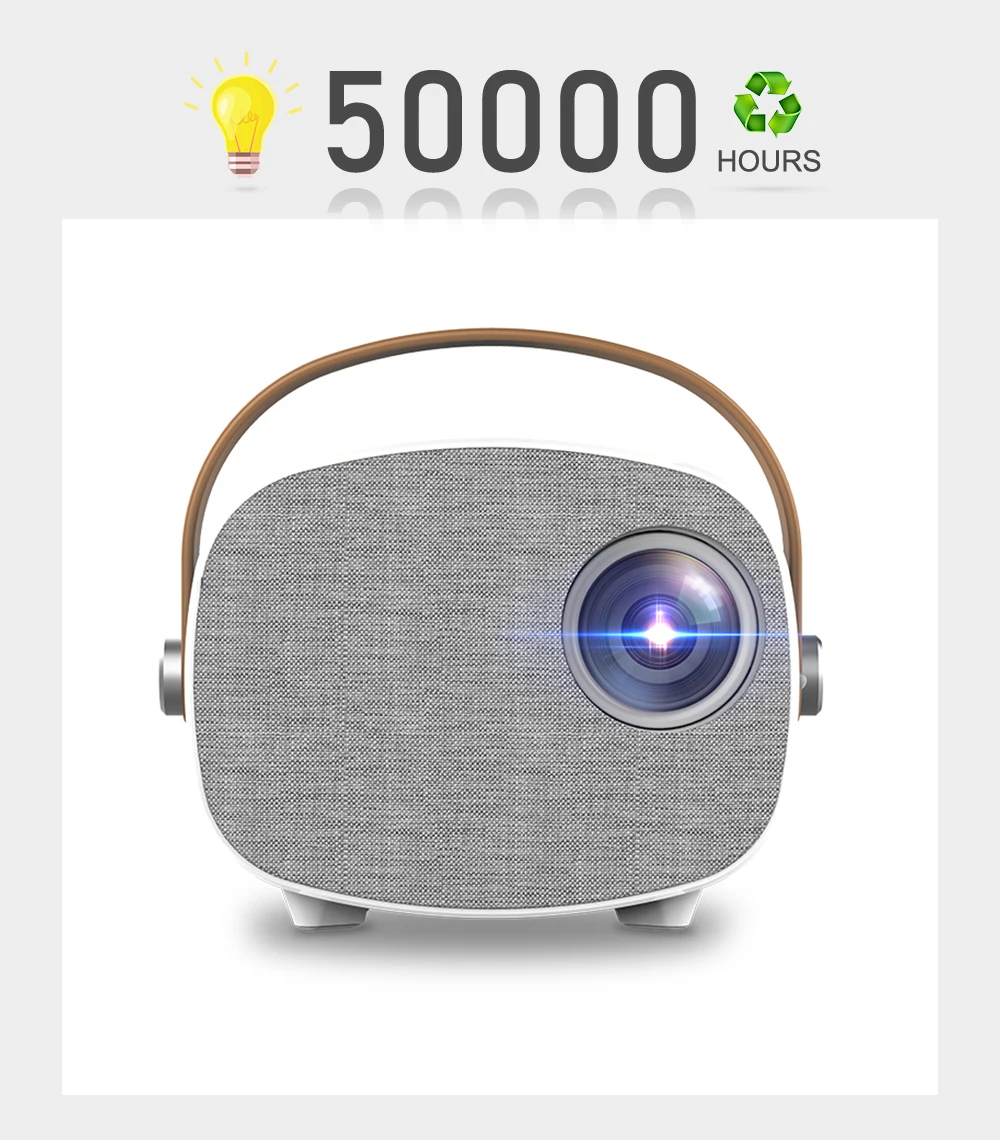 Мини-проектор AAO YG230 портативный с поддержкой 1080P 100 '' Wi-Fi |