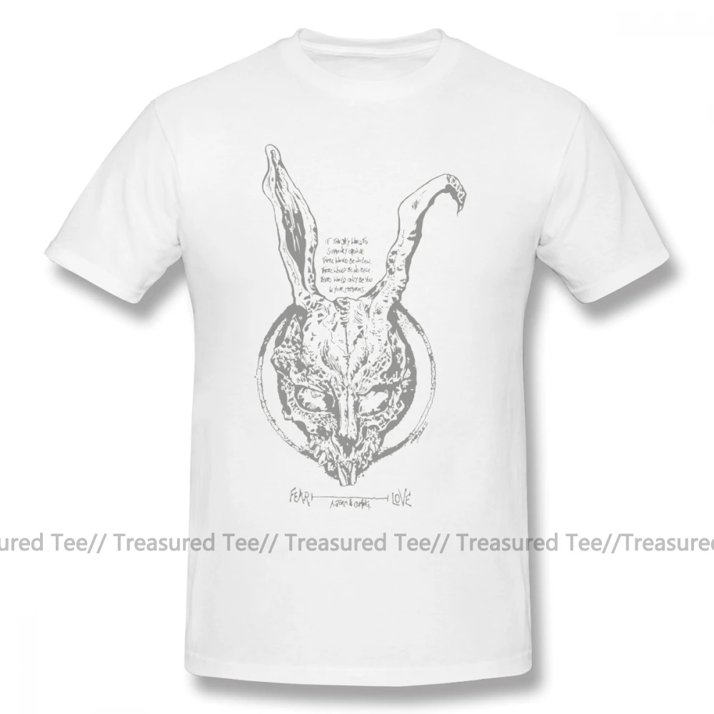Футболка Donnie Darko, футболка Donnie Darko, забавная Футболка с принтом, 6xl, летняя мужская футболка с коротким рукавом, 100 хлопок - Цвет: White
