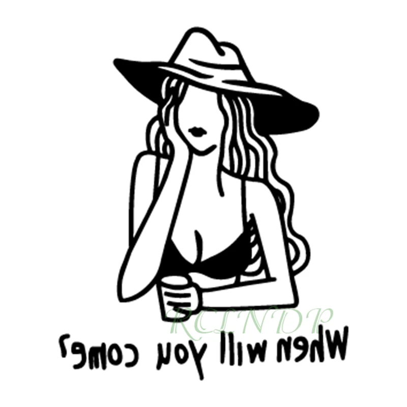 9 дизайнов, водостойкая временная татуировка, стикер для старой школы, lily, классная девушка, тату, наклейка s флэш-тату, поддельные татуировки для женщин - Цвет: Черный