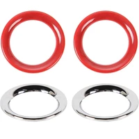 for jeep grand cherokee 2011 2020 front door speaker cover trim decorative frame ring sticker accessories 2pcs