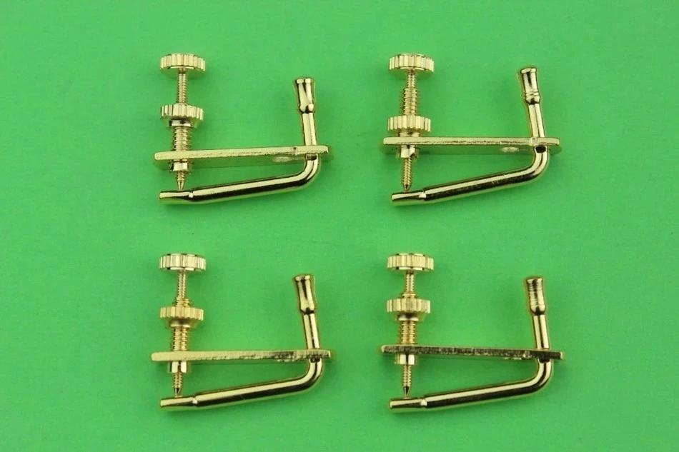 

12 шт., новинка, хороший бренд, золотые тонкие тюнеры для скрипки 4/4, запчасти для скрипки, аксессуары