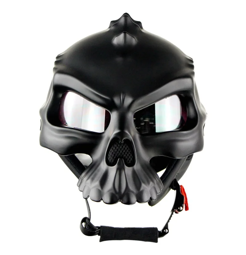 Шлем мотоциклетный унисекс полушлем с черепом для мужчин и женщин лета|Шлемы| |