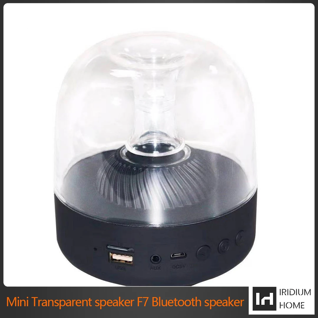 Прозрачный мини динамик F7 Bluetooth для Harman Kardon JBL XIAOMI беспроводной 3D объемный звук