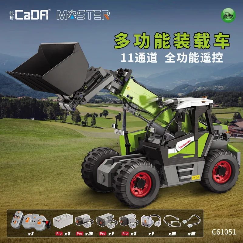 Bestellen Multi Funktion Loader Elektrische Fernbedienung High Tech Bausteine Ziegel Spielzeug Geburtstag Geschenk 61051 Engineering Series
